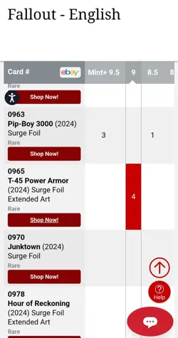 MTG CGC 9 T-45 Power Armor (Extended Art Surge Foil) R 965 UB: Fallout (Low POP) - Image 5