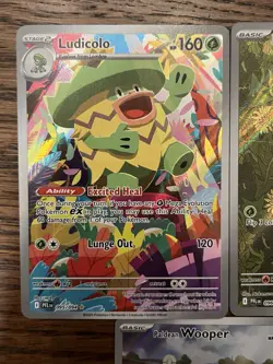 Pokemon Illustration Rares Nymble Wooper Zacian Togedemaru Ludicolo - Image 2