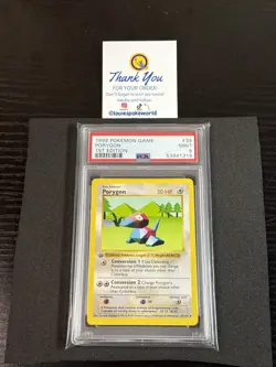 1999 POKEMON BASE SET 1ST EDITION #39 PORYGON - PSA 9 - Image 1