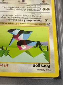 1999 POKEMON BASE SET 1ST EDITION #39 PORYGON - PSA 9 - Image 5