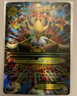 Pokemon TCG Mega-Alakazam-EX Fates Collide Holo 118/124 - Filler/Replica I think - Image 1