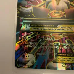 Pokemon TCG Mega-Alakazam-EX Fates Collide Holo 118/124 - Filler/Replica I think - Image 4