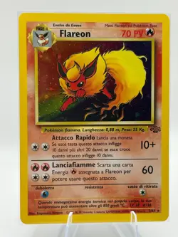 Pokemon TCG Flareon Jungle 3/64 Holo Unlimited Holo Rare Italian Version - Image 1