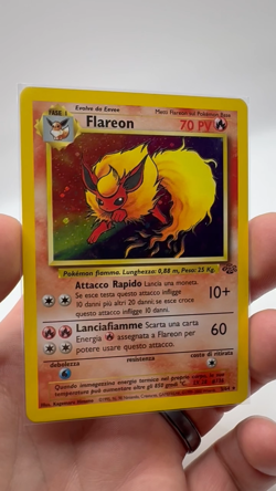Pokemon TCG Flareon Jungle 3/64 Holo Unlimited Holo Rare Italian Version - Image 2