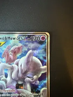 2019 Pokemon TCG SM Black Star Promo #SM191 Full Art Mewtwo & Mew GX - Image 5