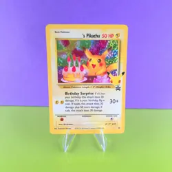 Pokemon TCG Birthday Pikachu Promo 24 - Celebrations 25th Anniversary Set NM - Image 1