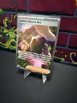Pokemon TCG Janine's Secret Art Prismatic Evolutions Sir 173/131 NM/M Condition - Image 3