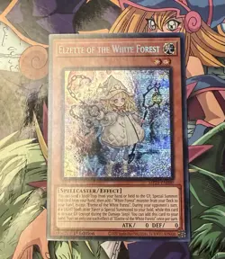 Yu-Gi-Oh! Elzette of the White Forest MP25-EN080 Prismatic Secret Rare 1st Ed NM - Image 1