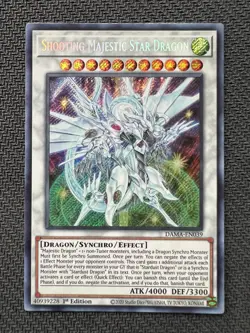 Yugioh Shooting Majestic Star Dragon 1st Edition Secret Rare DAMA-EN039 NM - Image 1