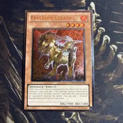 Yu-Gi-Oh TCG Phantom Shockwave # PHSW-EN020 Evolsaur Cerato (UTR) - Image 1