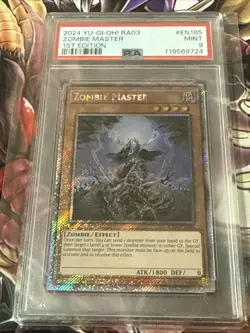 Yugioh Zombie Master RA03-EN185 Platinum Secret Rare 1st Ed NM Psa 9 - Image 1
