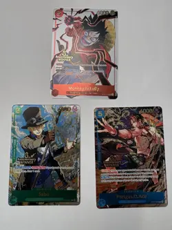 3rd Anniversary Pre Release Winner Pack Luffy Sabo Ace | One Piece TCG - Image 1