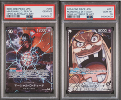 One Piece Emperors In the New Worlds Marshall D.Teach OP09-081/093 PSA 10 - Image 1