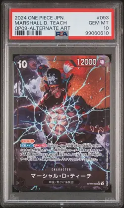 One Piece Emperors In the New Worlds Marshall D.Teach OP09-081/093 PSA 10 - Image 2