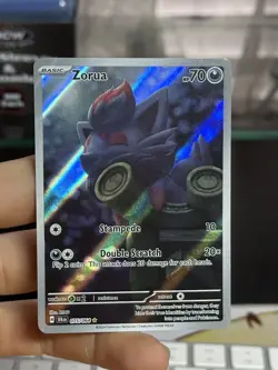 Zorua 075/064 Shrouded Fable 2024 IR Holo Rare Pokemon Card TCG - Image 3