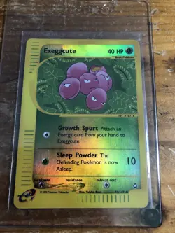 Exeggcute (76/147) Reverse Holo Aquapis Pokemon Card - Image 1