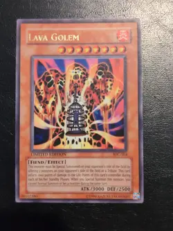 Yu-Gi-Oh! ULTRA RARE HOLO CARD LAVA GOLEM IOC-SE4 MP - Image 1