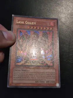 Yu-Gi-Oh! ULTRA RARE HOLO CARD LAVA GOLEM IOC-SE4 MP - Image 2