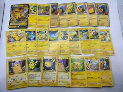 25 Different Pikachu Pokemon TCG Card Lot - Base Set Jungle WOTC Holo + - Image 1