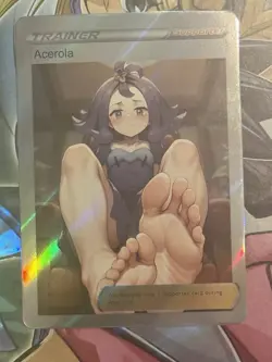 Pokemon Acerola Anime Waifu Custom DIY Trainer Art Sexy Pokemon card - Image 1