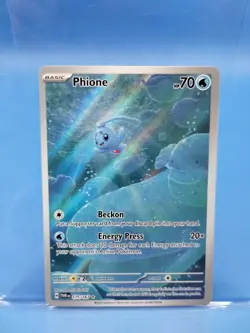 Phione Illustration Rare Pokemon TCG Sv06: Twilight Masquerade Holo Card 175/167 - Image 1