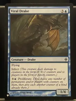 Viral Drake New Phyrexia Regular NM The List Mystery MTG Magic Card - Image 1
