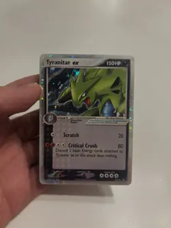 Pokemon Tyranitar EX 17/17 Pop Series 1 Ultra Rare Holo Card LP - Image 1