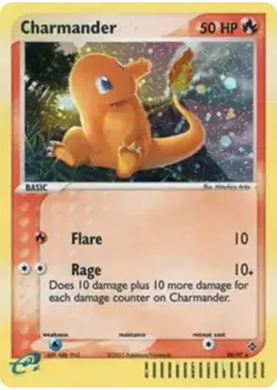 Pokemon TCG Charmander EX Dragon Holo Card Secret Rare NM 98/97 - Image 1