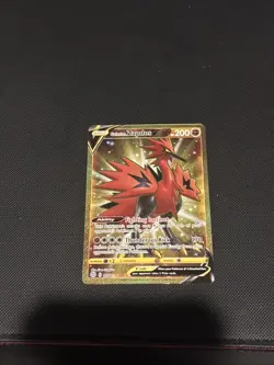 Galarian Zapdos V 182/172 Gold Secret Rare Brilliant Stars Pokemon Card NM Mint - Image 1