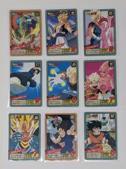 1994 Dragon Ball Carddass Super Battle Card Lot of 9 - Image 1