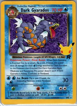 Dark Gyarados 8/82 Celebrations: Classic Collection - Pokemon Card - NM - Image 1