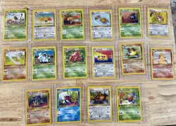 Vintage 1st Edition Pokemon 16 Card Lot Base Set Jungle (1) - Image 1