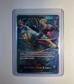 Roronoa Zoro & Sanji ST12-001 Leader Card - Foil - Starter Deck 12 - English NM - Image 1