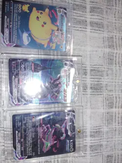 COPY Pokemon Umbreon VMAX BLACK Foil Fan Art Collector Card Lot - Image 1