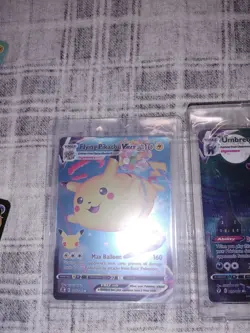COPY Pokemon Umbreon VMAX BLACK Foil Fan Art Collector Card Lot - Image 3