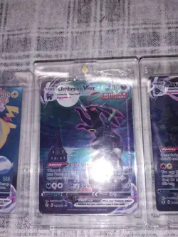 COPY Pokemon Umbreon VMAX BLACK Foil Fan Art Collector Card Lot - Image 4