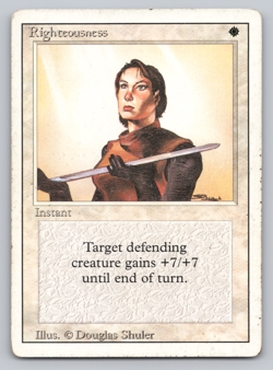 Righteousness - LP - Revised 3rd Edition - MTG - Image 1