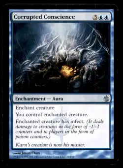 Corrupted Conscience LP Light Play Mirrodin Besieged MTG [7067] - Image 1