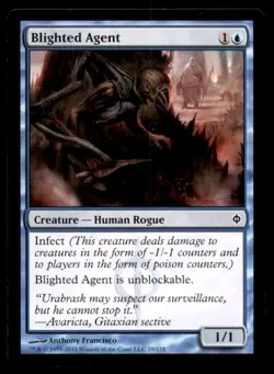 Blighted Agent LP Light Play New Phyrexia MTG [7668] - Image 1