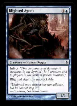 Blighted Agent LP Light Play New Phyrexia MTG [7667] - Image 1