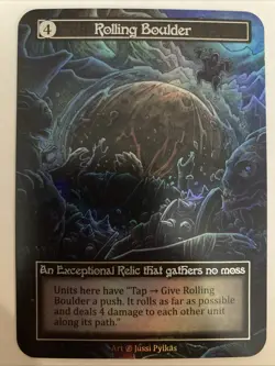 FOIL Exceptional Rolling Boulder - Beta NM Sorcery: Contested Realm - Image 1