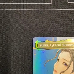 Yuna Grand Summoner Promo 0001 Final Fantasy MTG Borderless Foil Magic Gathering - Image 2