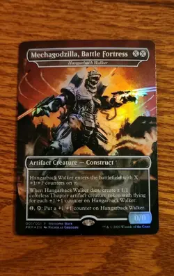 MTG Mechagodzilla, Battle Fortress (Hangarback Walker) Welcome Back Foil M/NM - Image 1