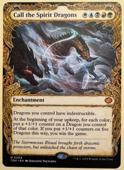 Call the Spirit Dragons #309 - Tarkir: Dragonstorm - normal - mythic Showcase - Image 1