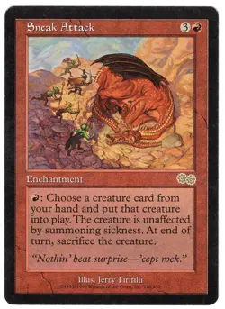 1x Sneak Attack - Urza's Saga - MTG Single - Image 1