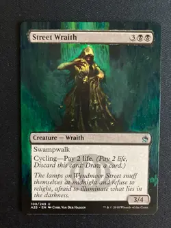 Street Wraith (Masters 25) ALTERED with extended art, hand painted! - Image 1