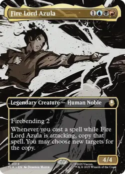 Magic The Gathering Fire Lord Azula (0313) Borderless, Avatar: (TLA) - Image 1