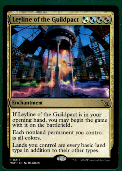 LEYLINE OF THE GUILDPACT MURDERS AT KARLOV MANOR MKM RARE ENCHANTMENT MTG 217 - Image 1