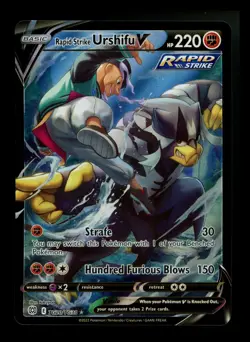 Rapid Strike Urshifu V TG20/TG30 Brilliant Stars 2022 Trainer Gallery Pokemon - Image 1