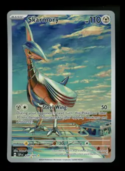 Skarmory 209/191 Surging Sparks 2024 IR Holo Rare Pokemon Card TCG - Image 1